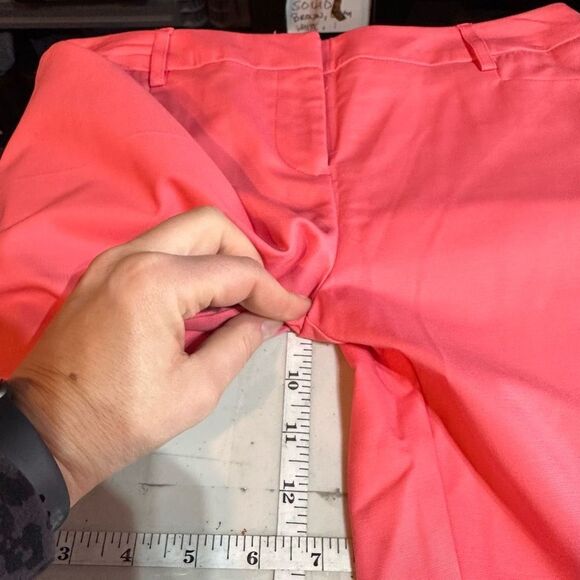 NWT‎ Apt. 9 Modern Fit Straight-Leg Capris Cropped Sunkissed Coral Size 4 - Picture 10 of 10
